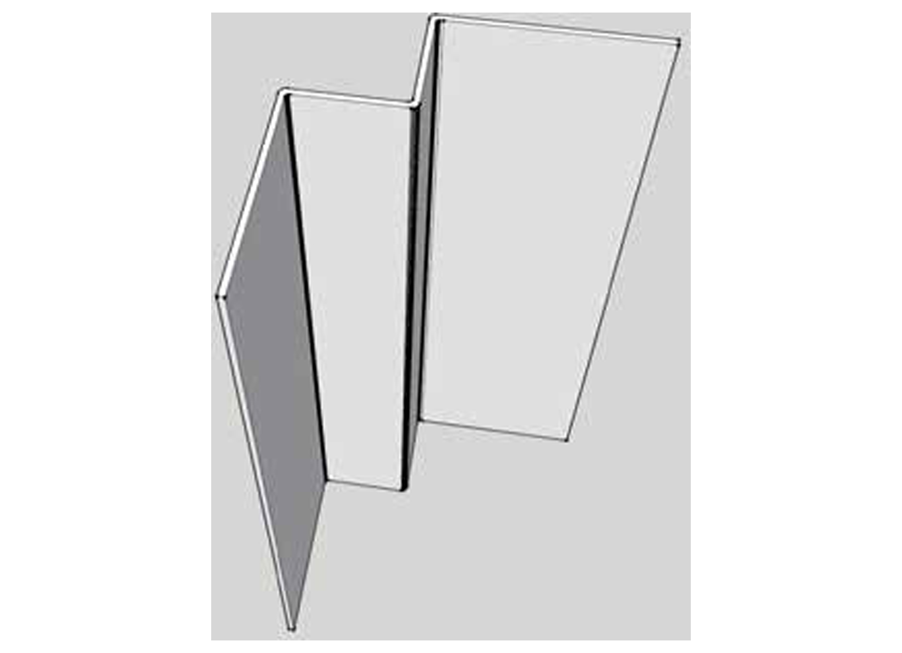 CEDRAL PROFIL ANGLE RENTRANT POUR ARDOISES ALU L=3M