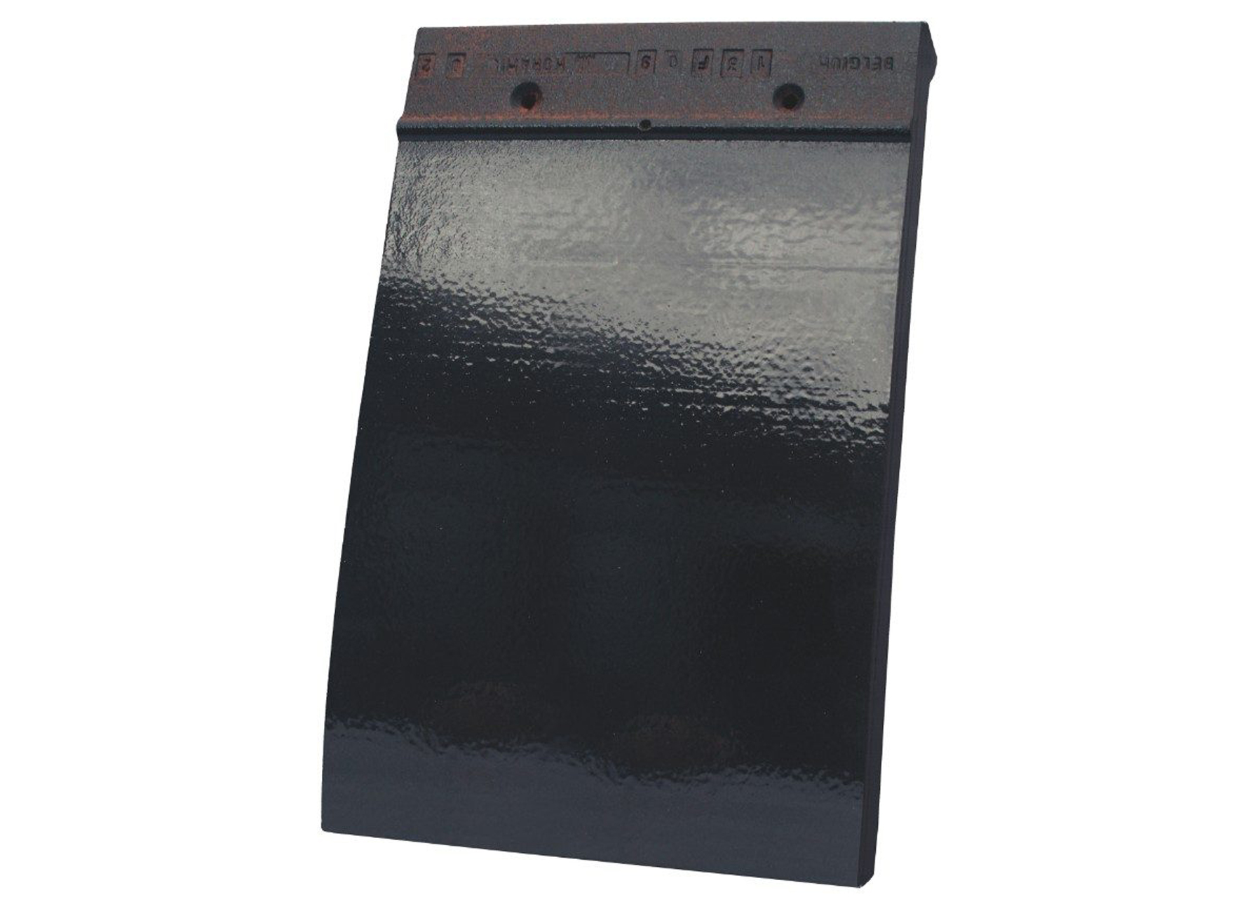 TEGELPAN 301 ZWART GEGLAZUURD