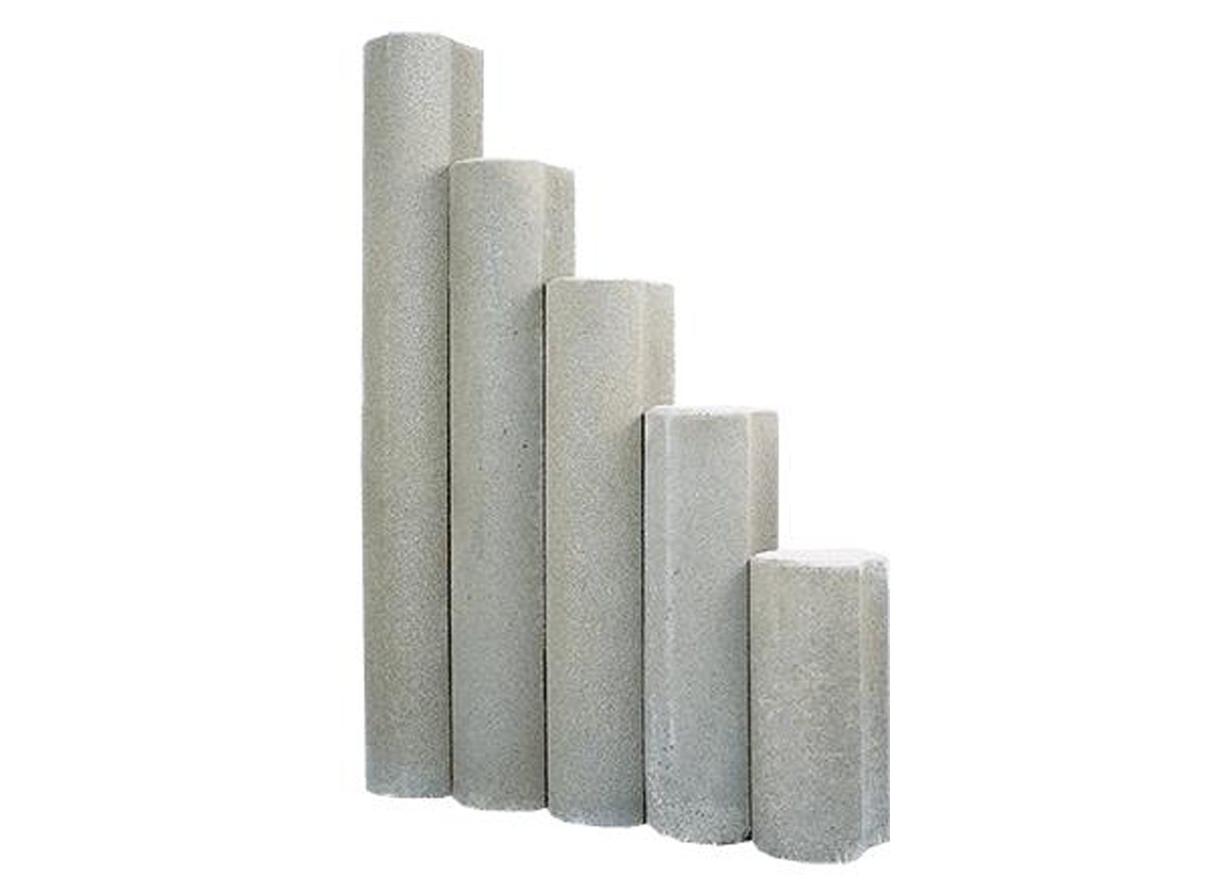 Vijfde ongebruikt Garderobe Ronde Palissade Beton - terrasaanleg - afboording - beton - ronde palissade  beton