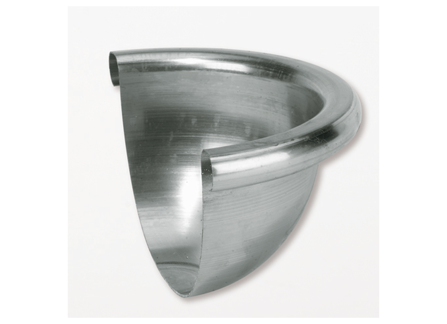 FERMETURE BOMBEE POUR GOUTTIERE DEMI-RONDE