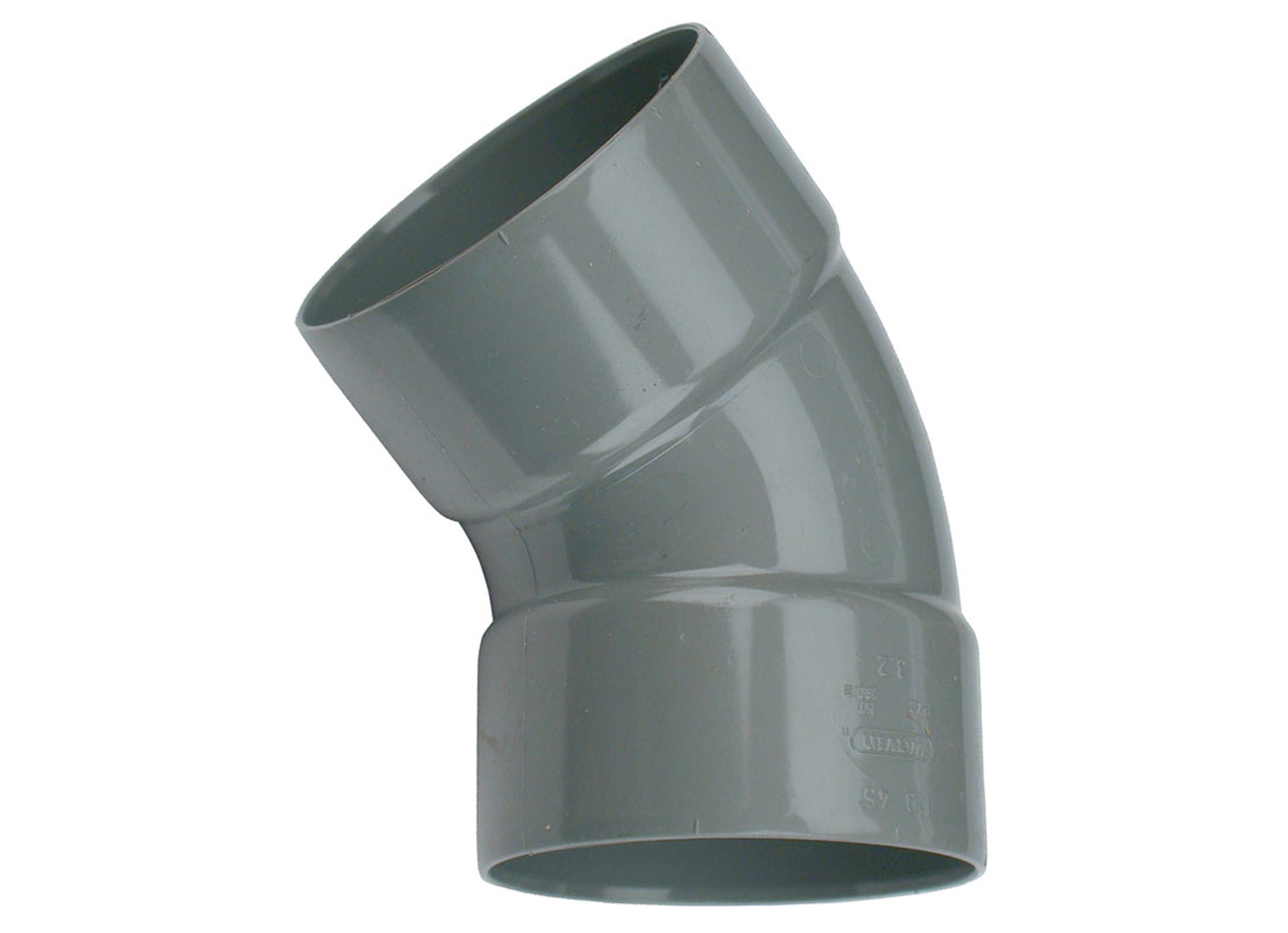 PVC COUDE BENOR GRIS 45° 2XFEMELLE Ø90