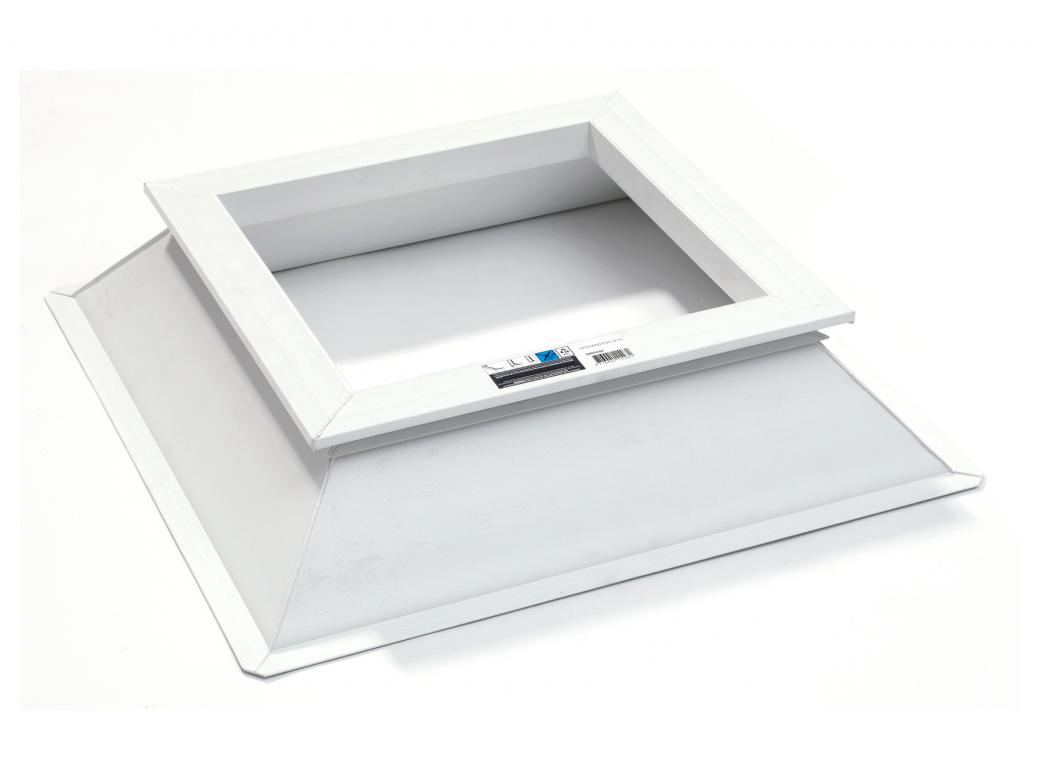 PVC OPSTAND VIERKANT NORMALE FLENS H=15CM