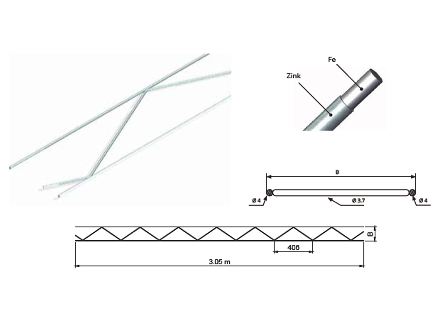 SIGMAFOR ROND 10CM L=305CM