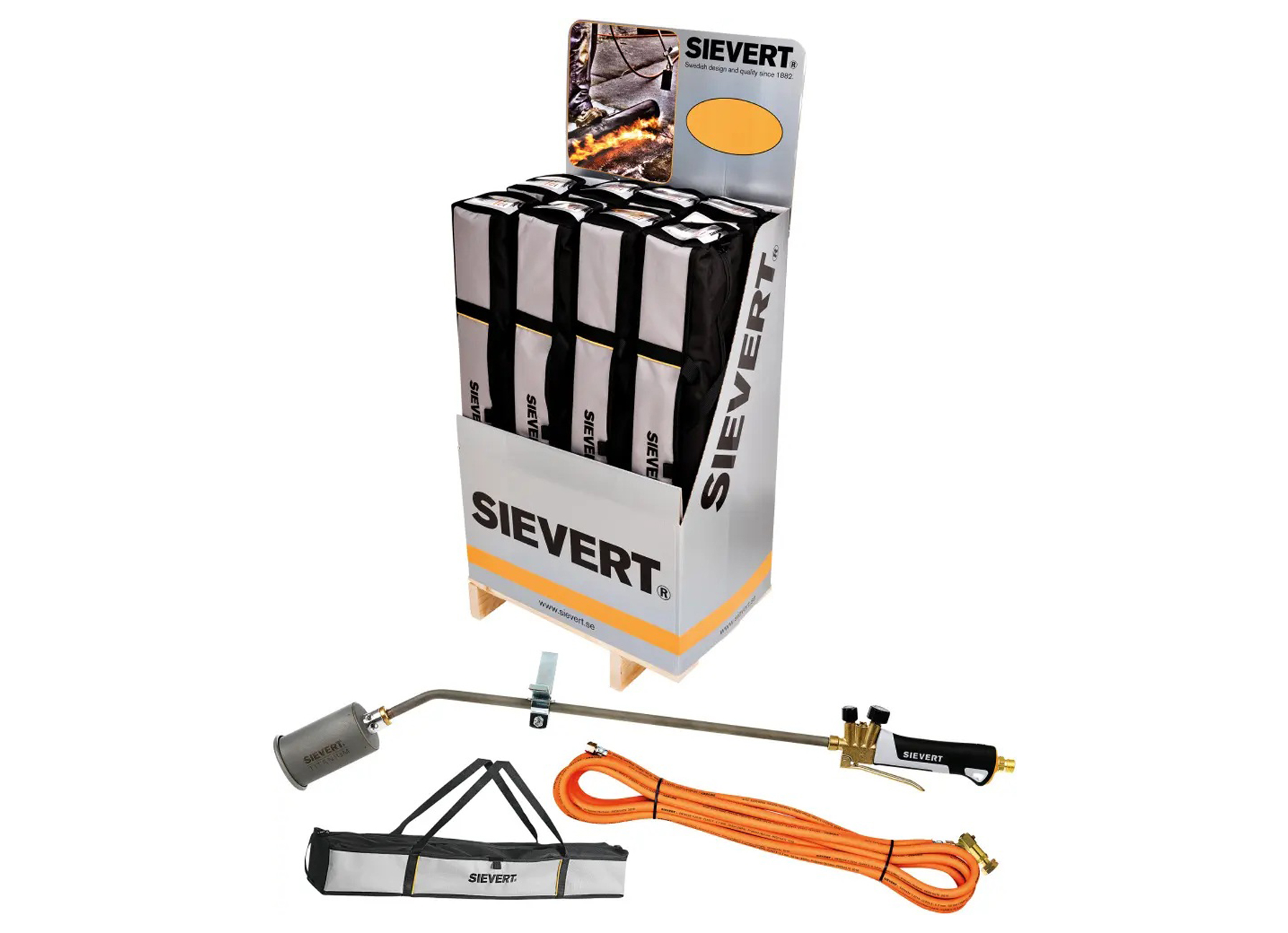 SIEVERT TURBOROOFER SET PRO 88 TITANIUM BURNER KIT 60/500MM, SHELL
