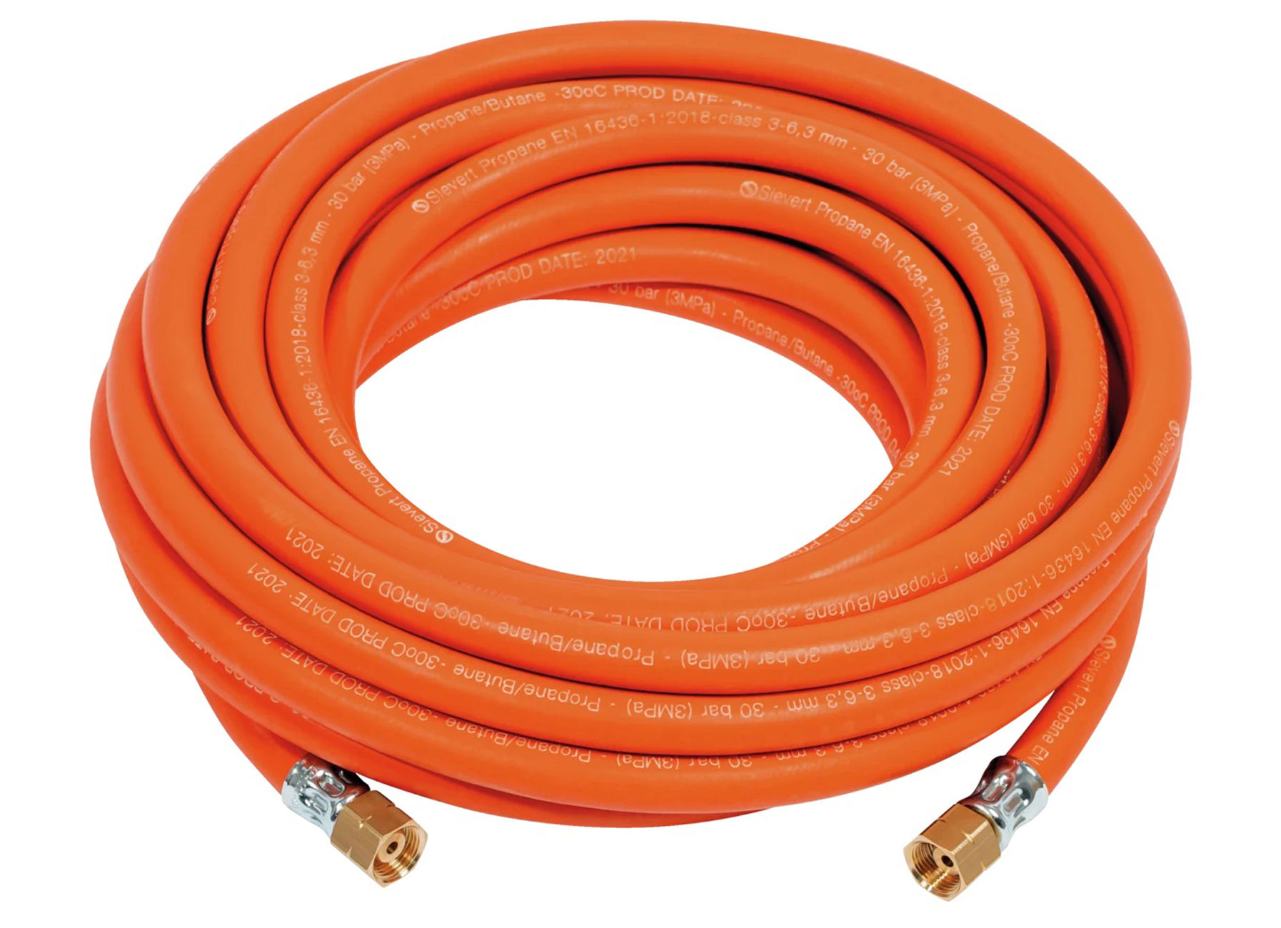 SIEVERT TUYAU PROPANE 10M Ø6,3MM BSP 3/8'' G 2X FIXE