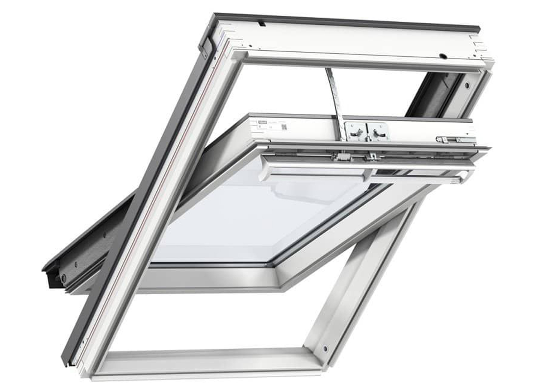 Velux Fenetre A Toit De Rotation Electrique Ggl Bois Blanc - toiture -  fenetres de toit - toitures en pente - fenetre de toit 224 rotation  automatique - velux fenetre a toit