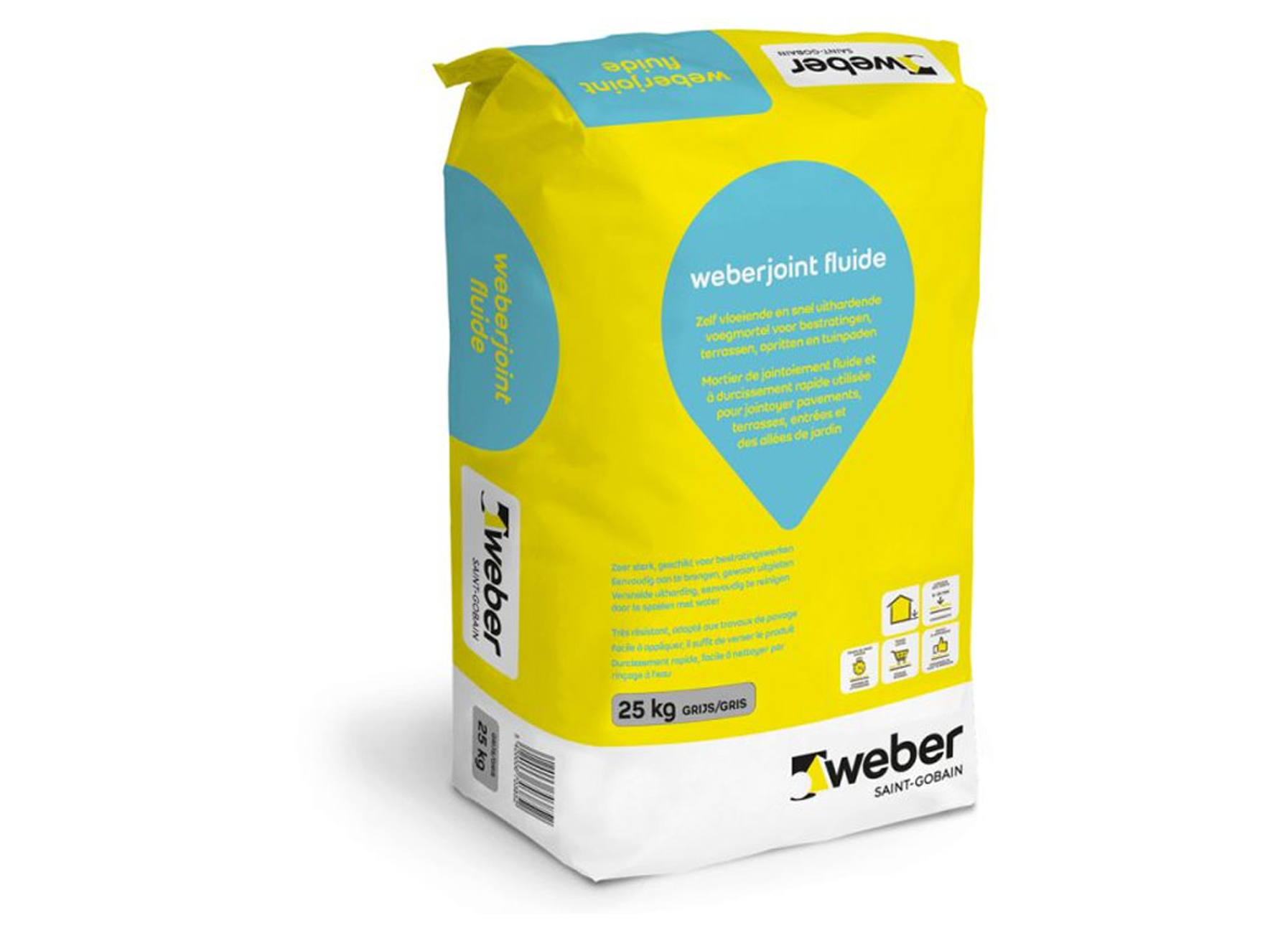 WEBERJOINT FLUIDE GRIS 25KG