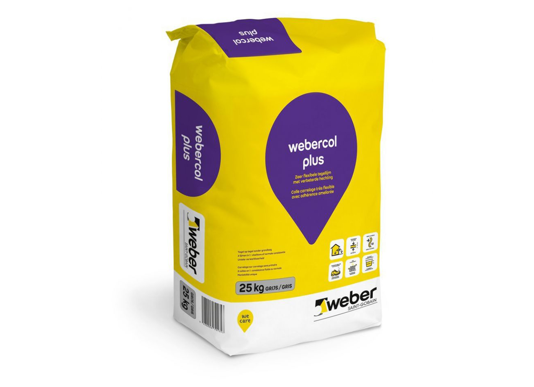 WEBERCOL PLUS GRIS 25KG