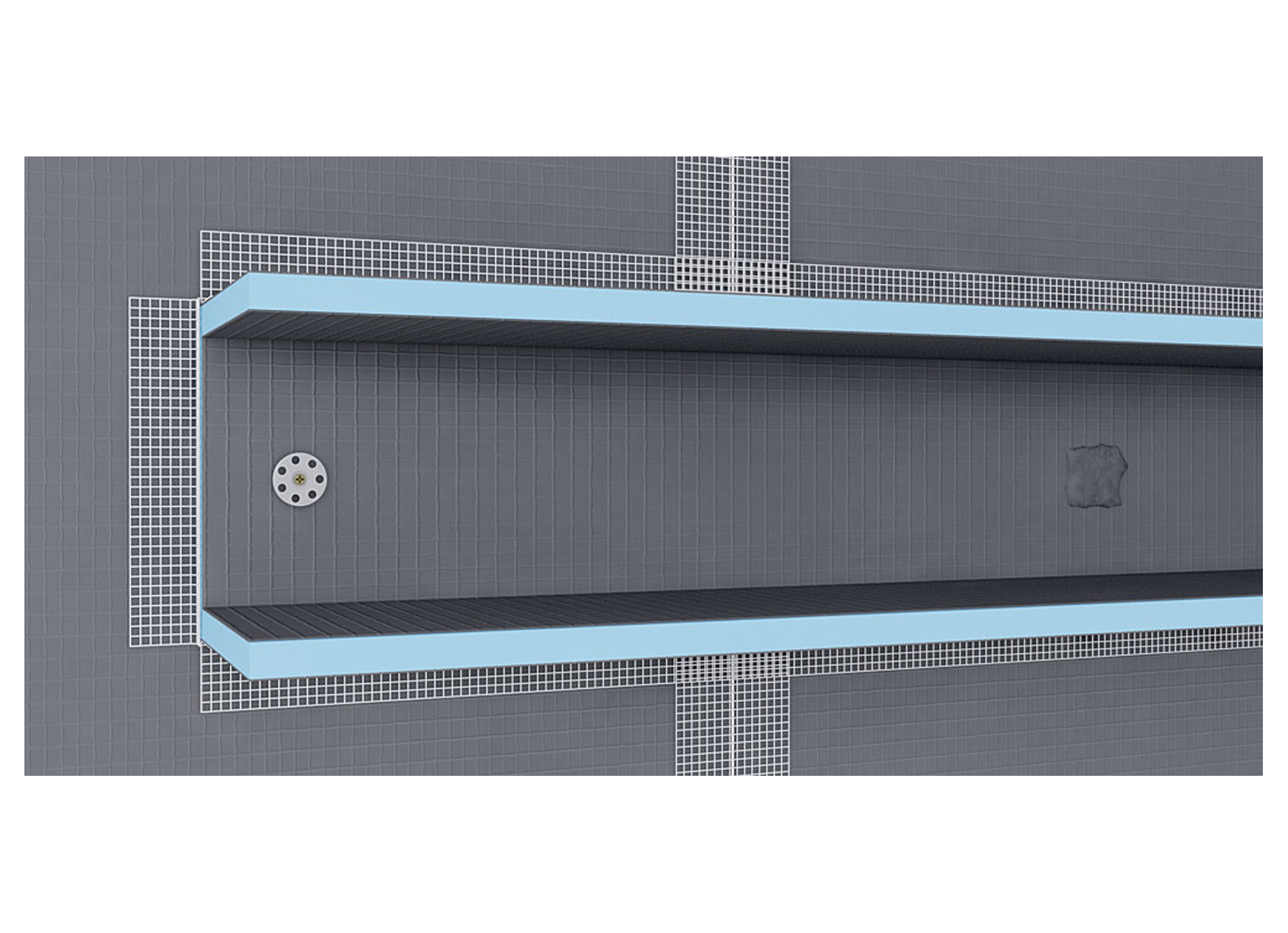 WEDI TOOLS ROSETTE INOX Ø35MM