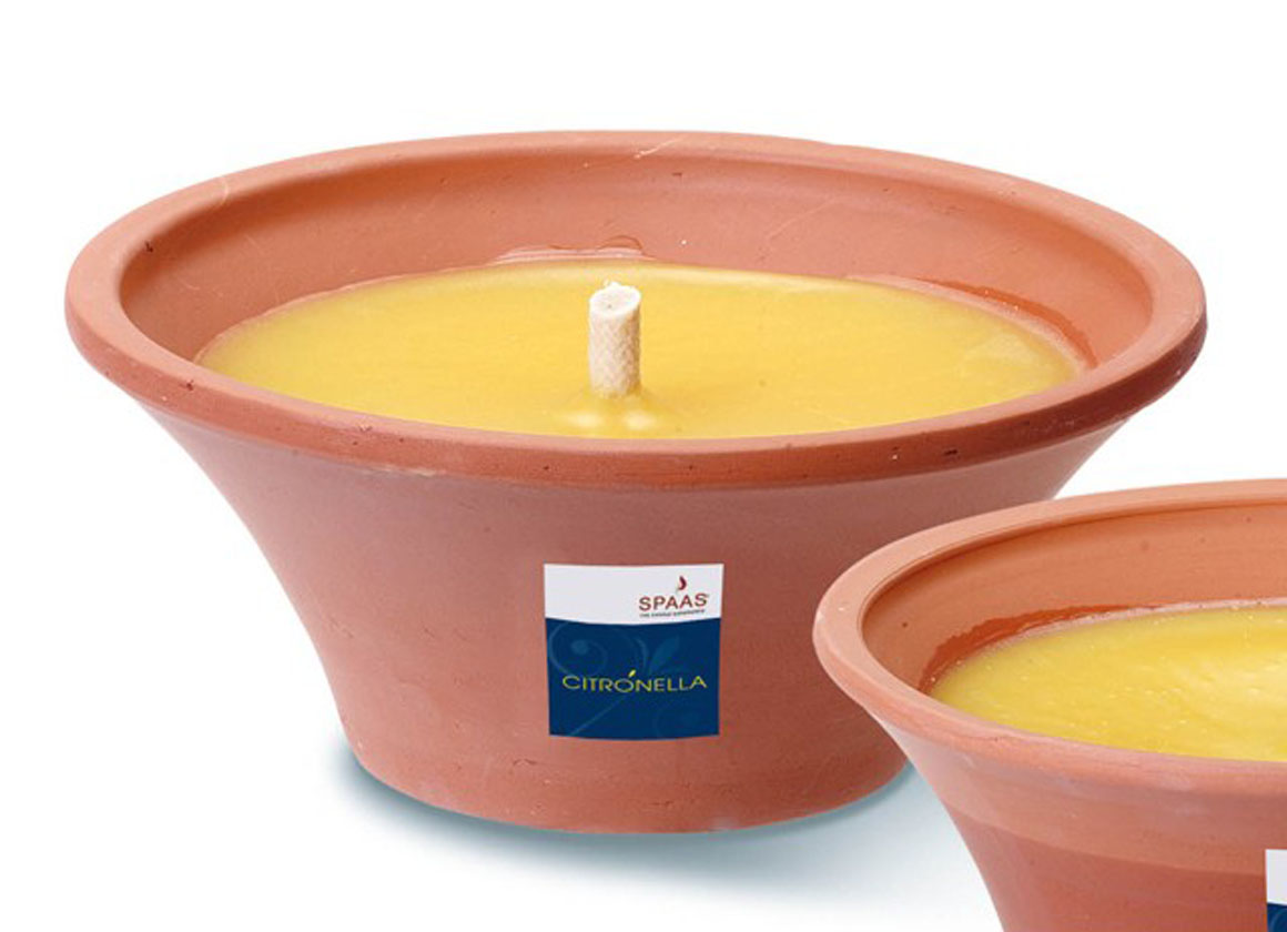 BOUGIE TERRA Ø18CM 9H CITRONNELLE