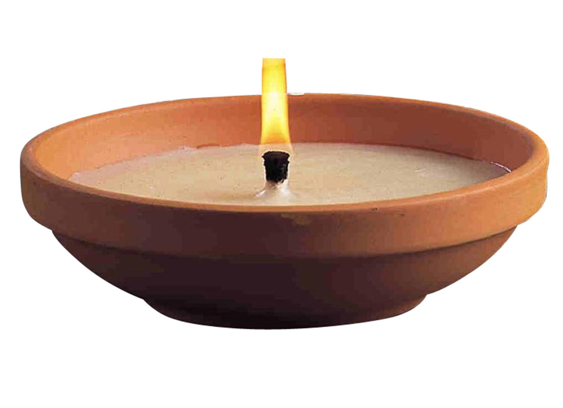 KAARS TERRA Ø20CM 9UUR IVOOR