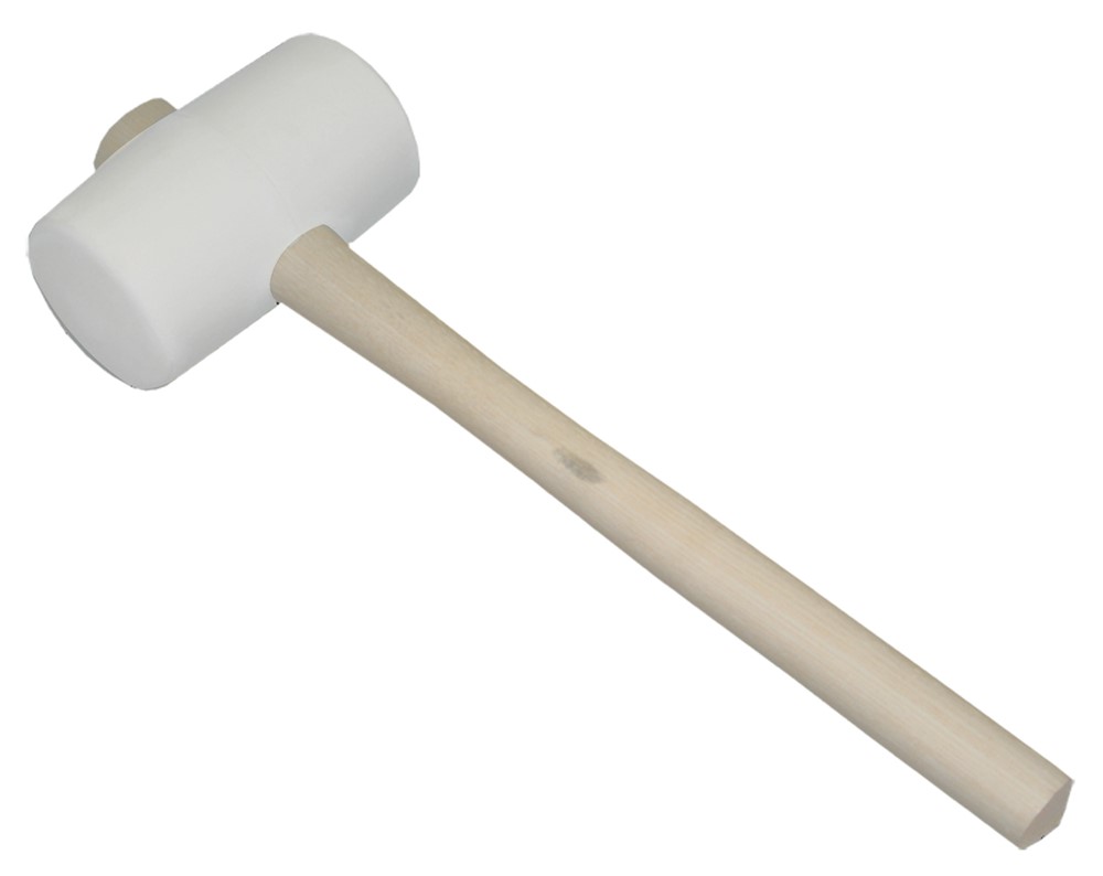 SOLID RUBBEREN VUISTHAMER WIT NR 3 720G