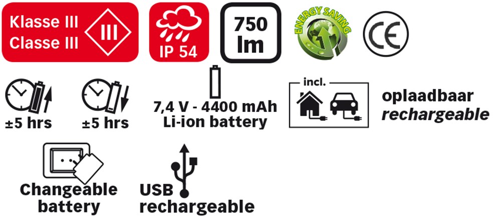 Projecteur HIGH POWER LED 10 Watt  - Rechargeable